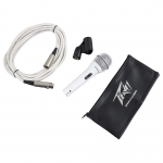 Peavey mikrofon fehér színű, XLR-XLR kábellel, tartozékokkal