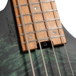 Cort elektromos basszusgitár, Bartolini hangszedők, fej nélküli, csillagpor zöld