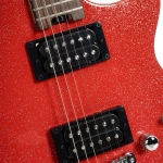 Cort elektromos gitár, Matt Bellamy Signature modell, humbucker szett, csillogó piros