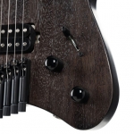 Cort elektromos gitár, fej nélküli multi-scale, matt áttetsző fekete