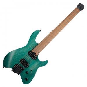 Cort elektromos gitár, fej nélküli multi-scale, matt türkiz